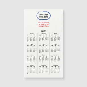 2021 Your Logo Branded Magnetic Calendar