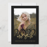2022 And Done Graduation with Photo Black
