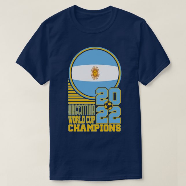 2022 Argentina World Cup Champions T-Shirt (Design Front)