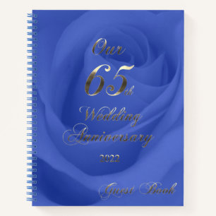 2022 Blue Sapphire Wedding Our 65th Anniversary Notebook