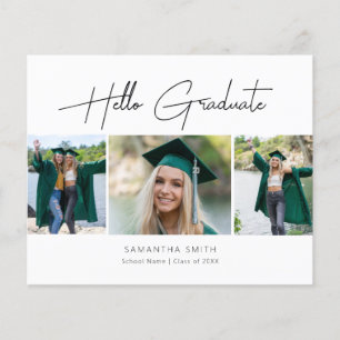2022 BUDGET Hello Graduate Modern Grad Invitation
