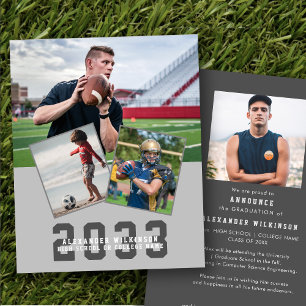 2022 Budget Sport Modern 4 Photo Grad Announcement