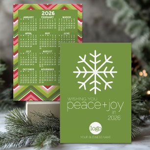 2022 Calendar, Logo Modern Business Christmas Card
