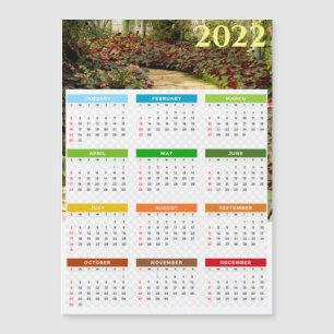 2022 Calendar Magnetic Card