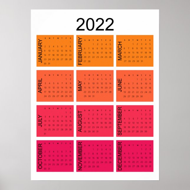 2022 Calendar Poster (Front)
