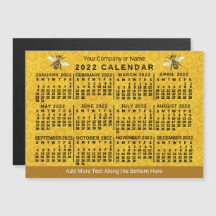 2022 Calendar (See Description for New Version) Magnetic Invitation