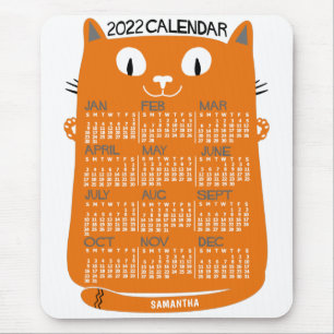 2022 Calendar (See Description for New Version) Mouse Pad