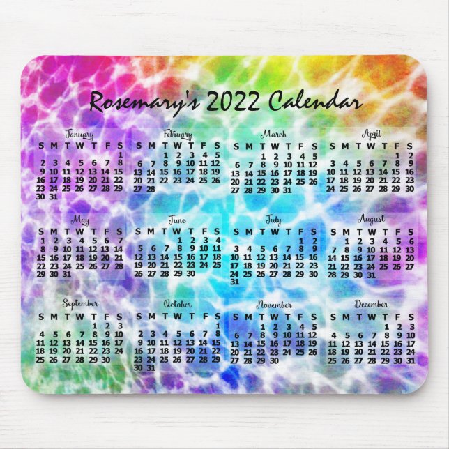 2022 Calendar (See Description for New Version)  Mouse Pad (Front)