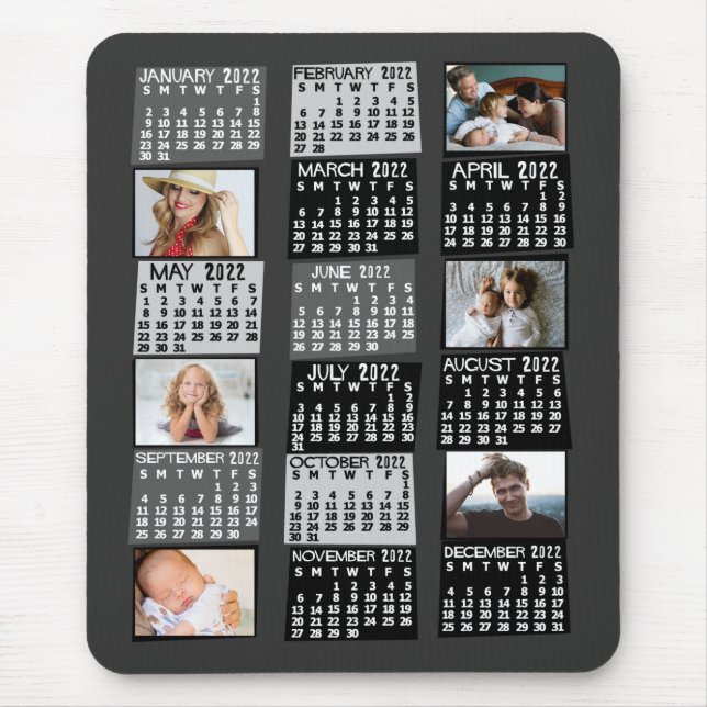 2022 Calendar (See Description for New Version)  Mouse Pad (Front)