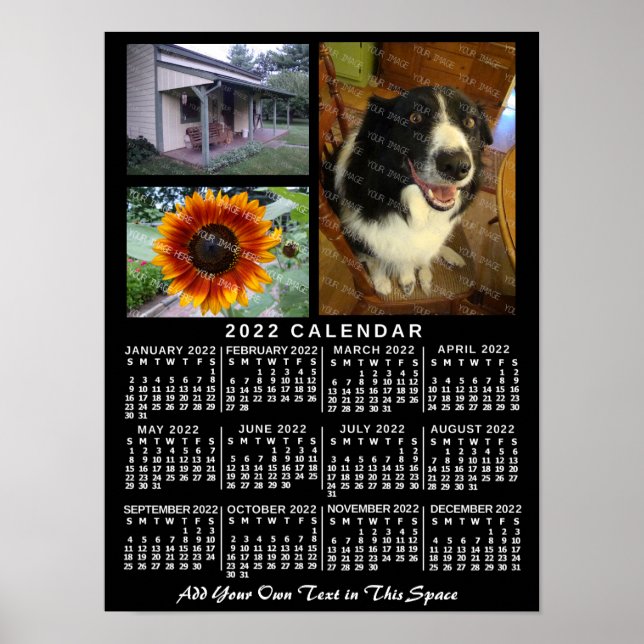 2022 Calendar (See Description for New Version)  Poster (Front)