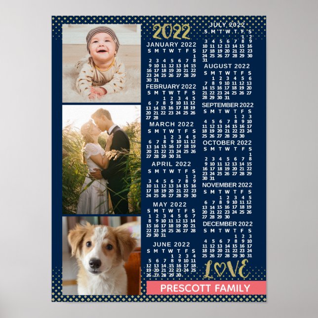 2022 Calendar (See Description for New Version)  Poster (Front)