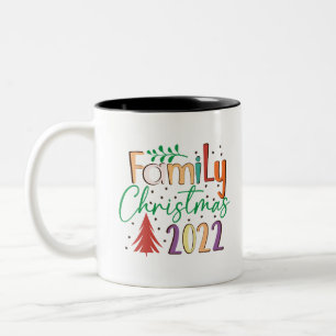 2022 Christmas Family Two-Tone Coffee Mug