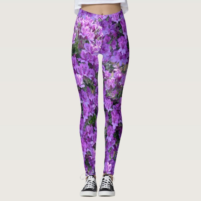 2022 colour of the year flowers leggings (Front)