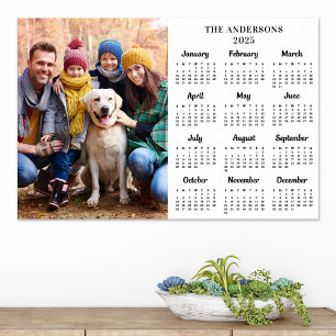 2022 Custom Photo New Year 12 Month Calendar Poster