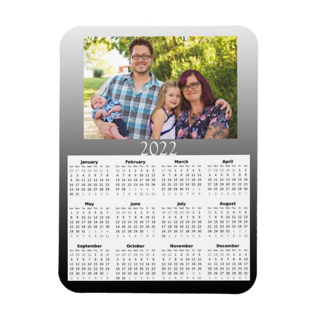 2022 Customised Photo Calendar Mini Magnet (Vertical)