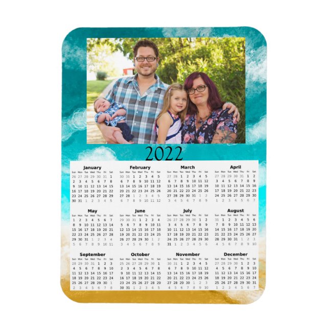 2022 Customised Photo Calendar Mini Magnet (Vertical)