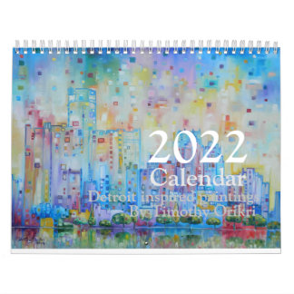 2022 Detroit Calendar