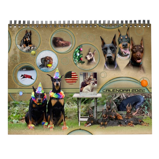 2022 Dobermantalk Calendar (Back)