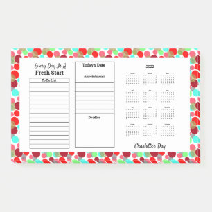 2022 Every Day's A Fresh Start Personalised Post-it Notes