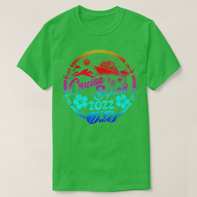 2022 Family Cruise Men Women Boys Girls Sailing an T-Shirt (Design Front)
