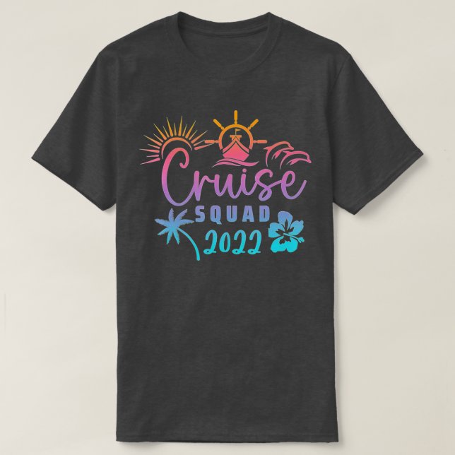 2022 Family Cruise Men Women Boys Girls Sailing an T-Shirt (Design Front)