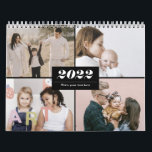 2022 Family Photo Collage Modern Simple Elegant  Calendar<br><div class="desc">2022 Family Photo Collage Modern Simple Elegant Calendar. Available in Black and white.</div>