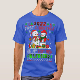 2022 First Xmas With My Hot New Girlfriend Snowmen T-Shirt
