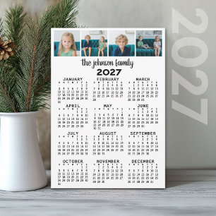 2022 Full Year View Calendar with 4 photos