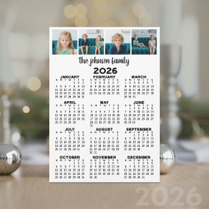 2022 Full Year View Calendar with 4 photos