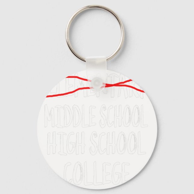 2022 Funny Elementary School Graduation 6th Grade  Key Ring (Front)