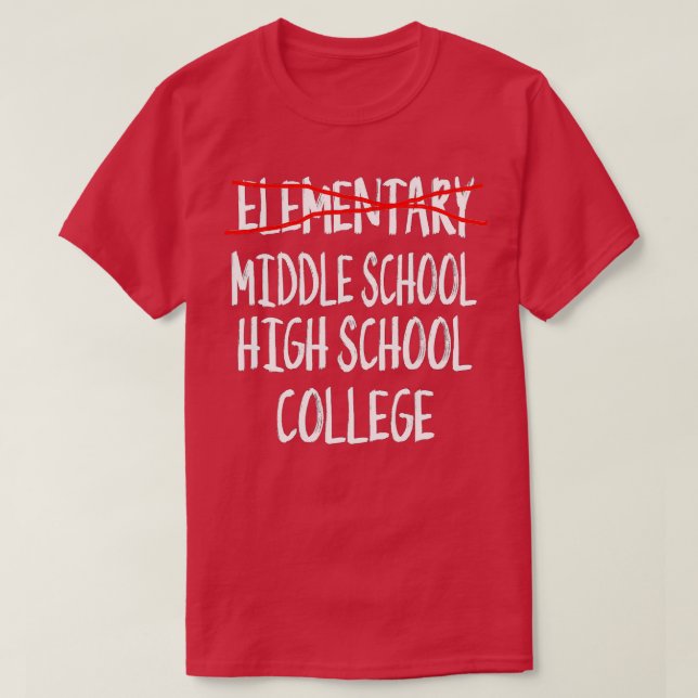 2022 Funny Elementary School Graduation 6th Grade  T-Shirt (Design Front)