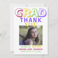 2022 graduation colourful middle school grad photo