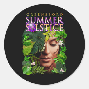 2022 Greensboro Summer Solstice Festival Souvenir Classic Round Sticker