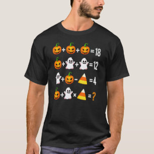 2022 Halloween Order Of Operations Quiz Math Teach T-Shirt