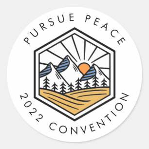 2022 JW Ministry Supply Convention -Mountain Classic Round Sticker