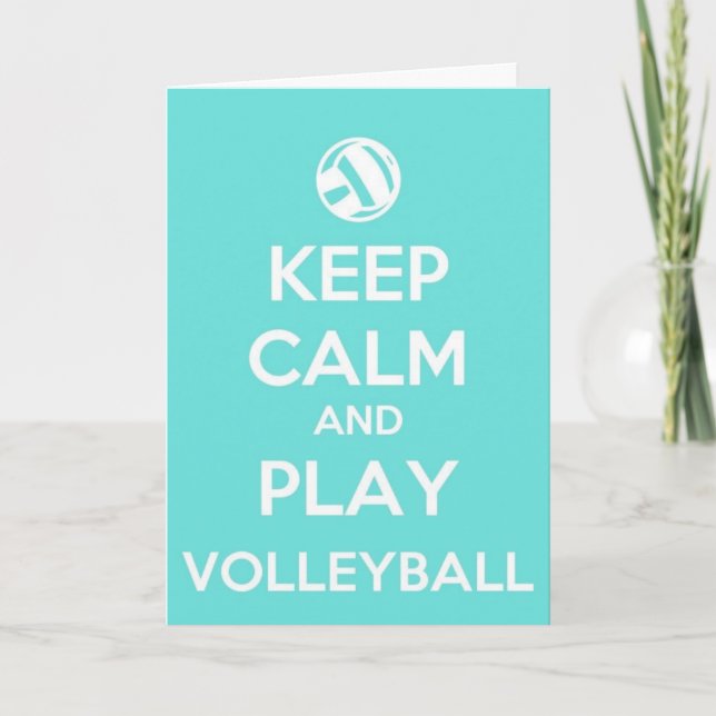 2022 Keep Calm Play Volleyball Card (Front)