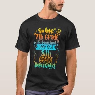 2022 Kids   Tie Dye So Long 7th Gradegraduation 8t T-Shirt