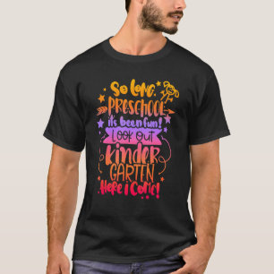 2022 Kids  Tie Dye So Long Preschool  Graduation G T-Shirt