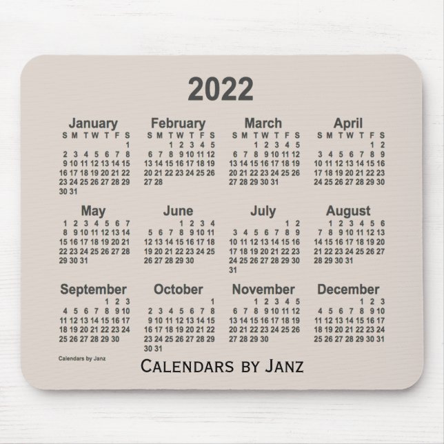 2022 La Boca Smoke Calendar by Janz Mouse Pad (Front)