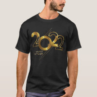 2022 lettering in gold