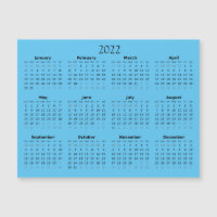 2022 Mini Calendar Magnetic Invitation