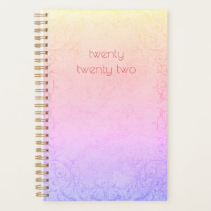 2022 Modern Pastel Rainbow Gradient  Planner