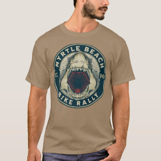 2022 MYRTLE BEACH BIKE RALLY BIKER SHARK VINTAGE D T-Shirt