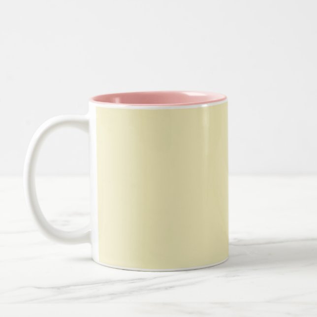 2022 Pale Moon interior design trend colour. Elega Two-Tone Coffee Mug (Left)