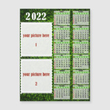 2022 Photo Personalised Calendar Fridge Magnet