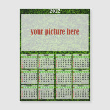 2022 Photo Personalised Fridge Magnet Calendar