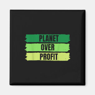 2022 Planet Over Profit Earth Day Vintage T-shirt Magnet