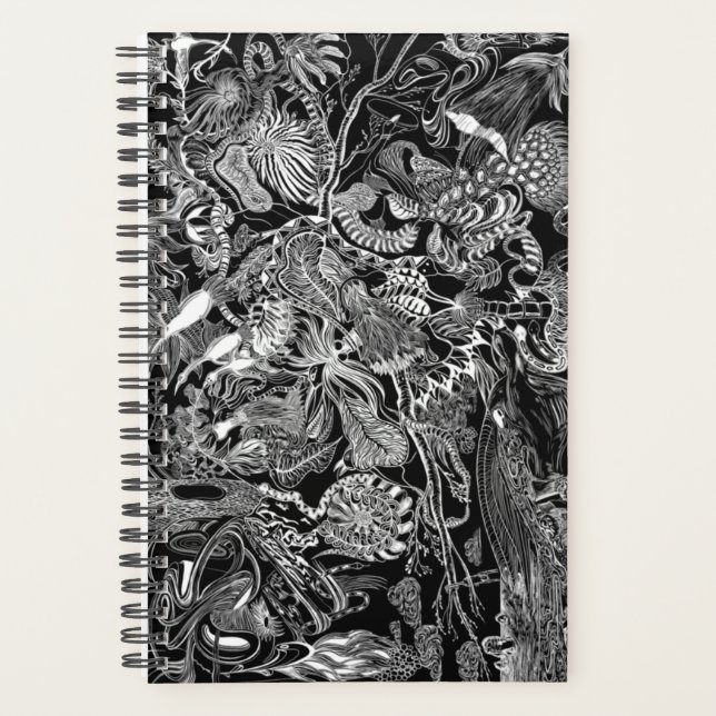 2022 Planner - Black & White Original Art (Front)