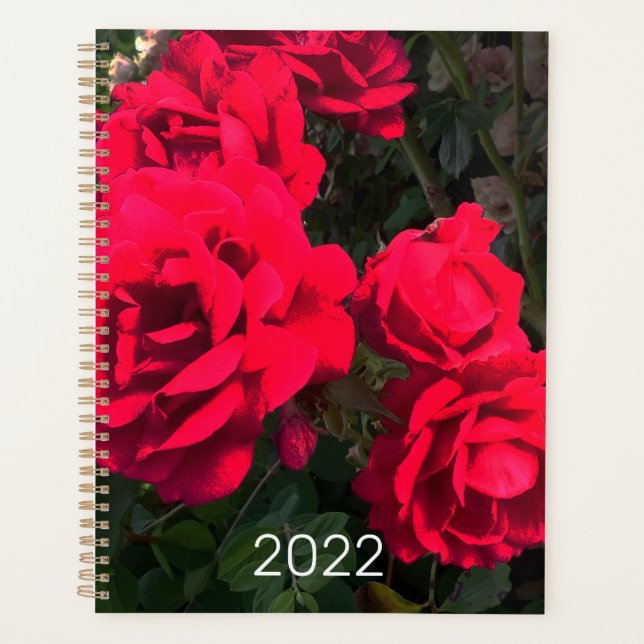 2022 Red Roses Rosarium Planner (Front)