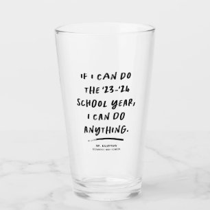 2022 school year teacher funny personalized glass